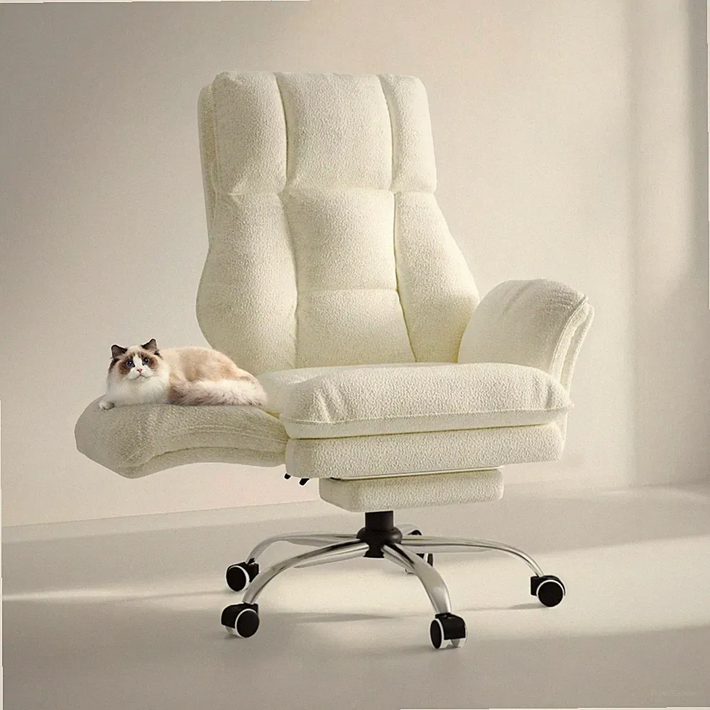 Big and Tall Office Chair, Flip Armrests for Pets & Cross Legged Sitting, Exe...