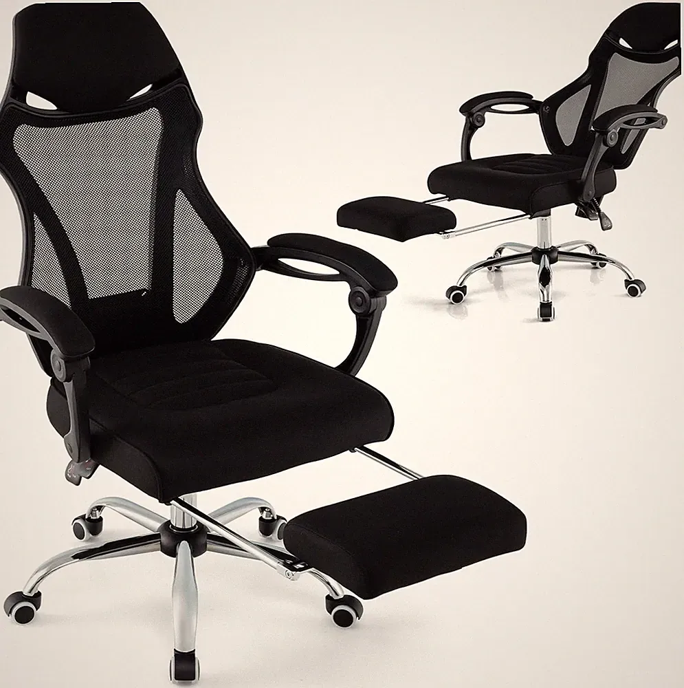 Ergonomic Office Chair with Footrest, Recline, Lumbar Support & Headrest